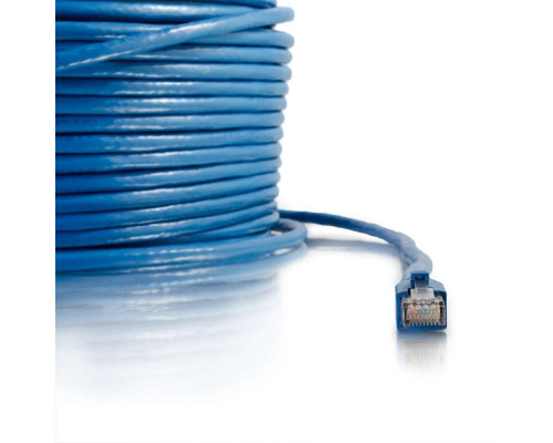 250ft (76.2m) Cat6 Snagless Solid Shielded Ethernet Network Patch Cable - Blue