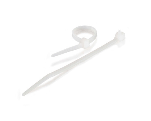 7.75in Releasable/Reusable Cable Tie Multipack (50-Pack) (TAA Compliant) - White