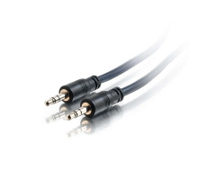 15ft (4.6m) 3.5mm Stereo Audio Cable with Low Profile Connectors M/M - Plenum CMP-Rated