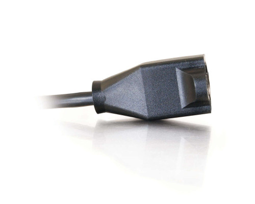 6ft 1.8m 16 AWG 250 Volt Computer Power Extension Cord IEC320C14 to IEC320C13  TAA Compliant