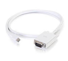 10ft (3m) Mini DisplayPort™ Male to VGA Male Active Adapter Cable - White