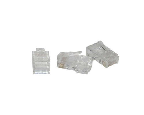 RJ45 Cat5 8x8 Modular Plug for Flat Stranded Cable Multipack (10-Pack)