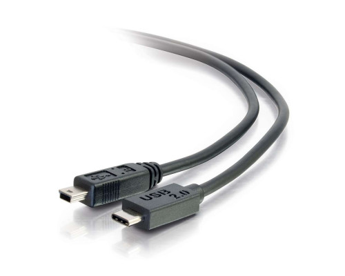 6ft (1.8m) USB 2.0 USB-C to USB Mini-B Cable M/M - Black