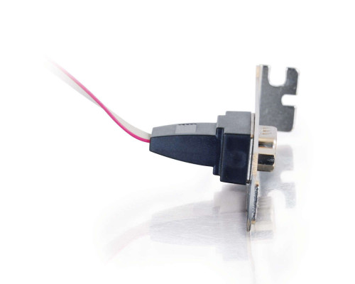 3ft 0.9m Serial RS232 DB9 Cable with Low Profile Connectors F/F - In-Wall CMG-Rated