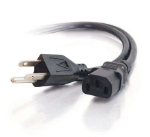 12ft (3.7m) 18 AWG Universal Power Cord (NEMA 5-15P to IEC320C13) (TAA Compliant)