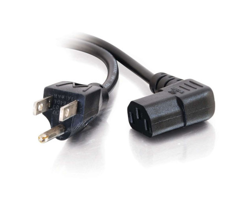 12ft 3.7m 18 AWG Computer Power Extension Cord IEC320C14 to IEC320C13  TAA Compliant