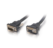 1ft (0.3m) Panel-Mount HD15 SXGA M/F Monitor Extension Cable