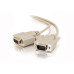 50ft (15.2m) DB9 M/F Serial RS232 Extension Cable - Beige