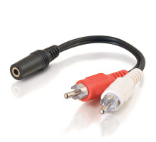 6ft 1.8m Value Series™ One 3.5mm Stereo Male to Two RCA Stereo Male Y-Cable