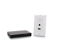 HDMI® HDBaseT + USB-C®, 3.5mm, and USB-B to A over Cat Extender Wall Plate Transmitter to Box Receiver - 4K 60Hz