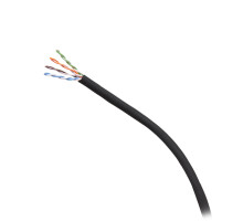 1000ft 304.8m TAA-Compliant Cat6a Bulk Foil Shield F/UTP Ethernet Network Cable with Solid Conductors-Riser CMR-Rated - Blue