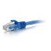 0.5ft 0.15m Cat6a Snagless Shielded STP Ethernet Network Patch Cable - Blue
