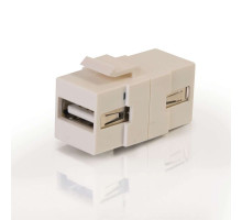 Cat3 RJ11/RJ12 Keystone Jack - White