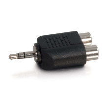 0.5ft 0.15m Value Series™ One 3.5mm Stereo Male To Two 3.5mm Stereo Female Y-Cable