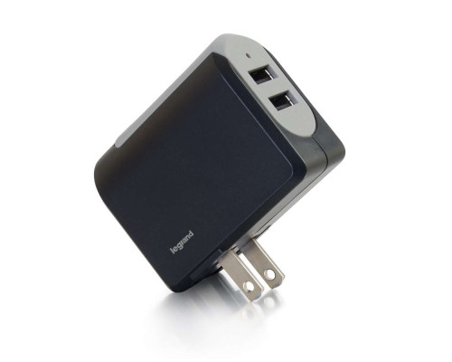 2-Port USB Wall Charger - AC to USB Adapter, 5V 4.8A Output