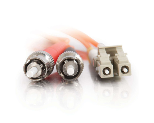 65.6ft 20m LC-LC 62.5/125 OM1 Duplex Multimode PVC Fiber Optic Cable - Orange