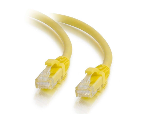 0.5ft (0.15m) Cat5e Snagless Unshielded (UTP) Ethernet Network Patch Cable - Yellow