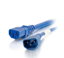 4ft 1.2m 16 AWG 250 Volt Computer Power Extension Cord IEC320C14 to IEC320C13  TAA Compliant