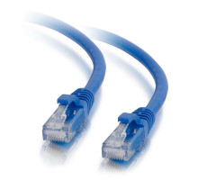 0.5ft (0.15m) Cat5e Snagless Unshielded (UTP) Ethernet Network Patch Cable - Blue