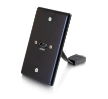 HDMI Pass Through Wall Plate - Aluminum