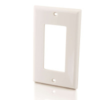 Dual HDMI® Pass Through Decorative Wall Plate - Aluminum