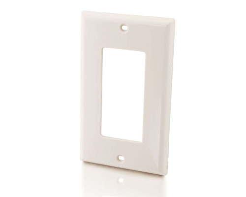 Dual HDMI® Pass Through Decorative Wall Plate - Aluminum
