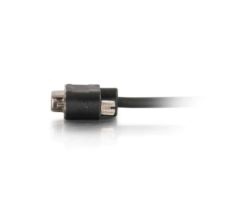 25ft (7.6m) Serial RS232 DB9 Cable with Low Profile Connectors F/F - In-Wall CMG-Rated