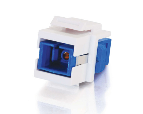 180° Cat6 RJ45 UTP Shielded Keystone Jack - Silver