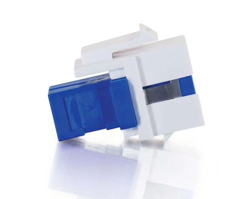 180° Cat6 RJ45 UTP Shielded Keystone Jack - Silver