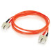 3.3ft 1m LC-SC 62.5/125 OM1 Duplex Multimode Fiber Optic Cable - Plenum CMP-Rated - Orange