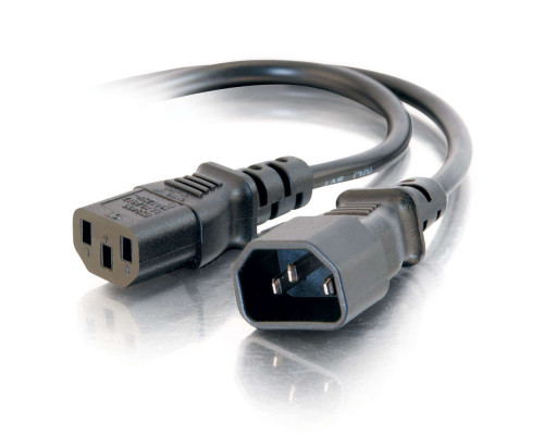 3ft (0.9m) 16 AWG 250 Volt Computer Power Extension Cord (IEC320C14 to IEC320C13) (TAA Compliant)