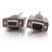 25ft 7.6m Serial RS232 DB9 Cable with Low Profile Connectors M/F - In-Wall CMG-Rated