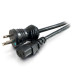 6ft (1.8m) 16 AWG Coiled Hospital Grade Power Cord (NEMA 5-15P to IEC320C13) (TAA Compliant) - Black