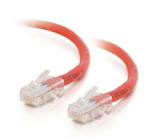 100ft (30.5m) Cat5e Non-Booted Unshielded (UTP) Network Crossover Patch Cable - Red