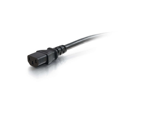 2ft (0.6m) 18 AWG Hospital Grade Power Cord (NEMA 5-15P to IEC320C13) (TAA Compliant) - Black