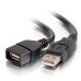 9.8ft 3m USB 2.0 A Male to A Female Extension Cable - Black