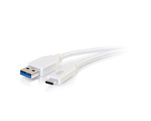 10ft (3m) USB-C® to USB-A 3.2 Gen 1 (5Gbps) Cable M/M - White