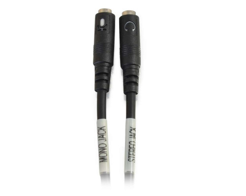 0.5ft (0.15m) 4-pin 3.5mm Microphone and Headphone Breakout Adapter Y-Cable