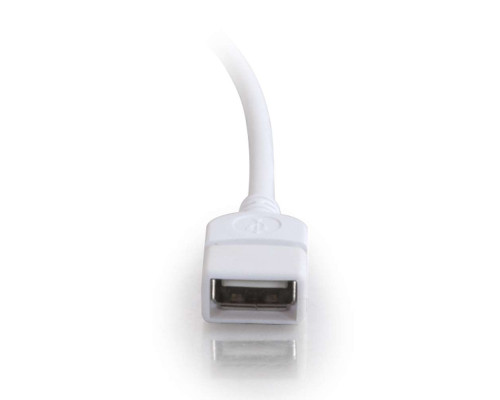 3.3ft (1m) USB 2.0 A Male to A Female Extension Cable - White