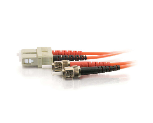 9.8ft 3m SC-ST 62.5/125 OM1 Duplex Multimode PVC Fiber Optic Cable - Orange