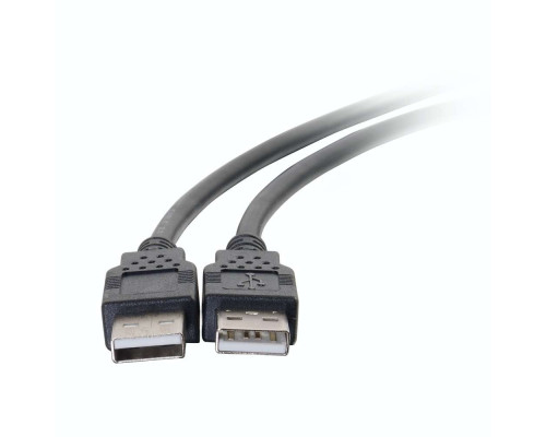 6.6ft (2m) USB 2.0 A Male to A Male Cable - Black