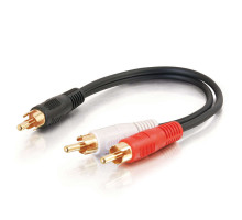 12ft 3.7m Velocity™ One 3.5mm Stereo Male to Two RCA Stereo Male Y-Cable