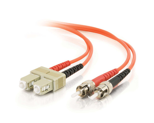 9.8ft 3m SC-ST 62.5/125 OM1 Duplex Multimode PVC Fiber Optic Cable - Orange