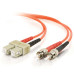 9.8ft 3m SC-ST 62.5/125 OM1 Duplex Multimode PVC Fiber Optic Cable - Orange