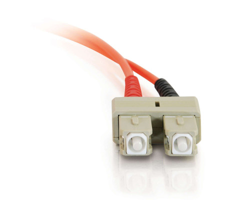 32.8ft 10m SC-ST 62.5/125 OM1 Duplex Multimode PVC Fiber Optic Cable - Orange