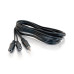 6ft (1.8m) One 3.5mm Stereo Male to Two 3.5mm Stereo Female Y-Cable