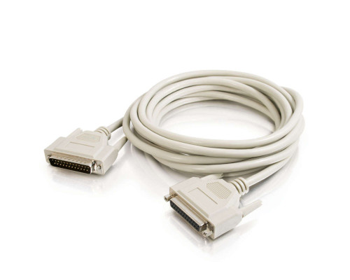 3ft (0.9m) DB25 M/F Serial RS232 Extension Cable