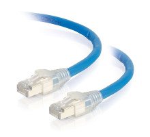 100ft 30.5m Cat6 Snagless Solid Shielded Ethernet Network Patch Cable - Blue