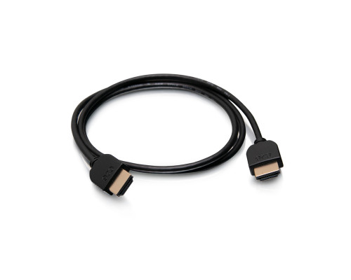 6ft (1.8m) C2G Plus Series Slim Flexible HDMI™ Cable with Low Profile Connectors (2-pk) - 4K 60Hz