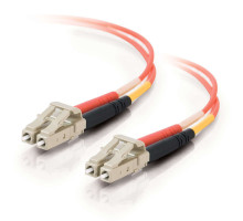 16.4ft 5m LC-LC 62.5/125 OM1 Duplex Multimode Fiber Optic Cable - Plenum CMP-Rated - Blue